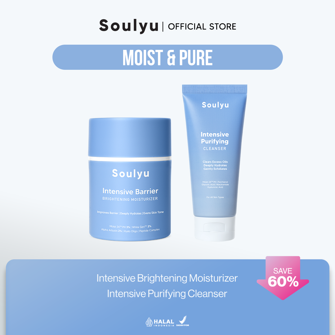 SOULYU Moist & Pure - Barrier Brightening Moisturizer + Purifying Cleanser