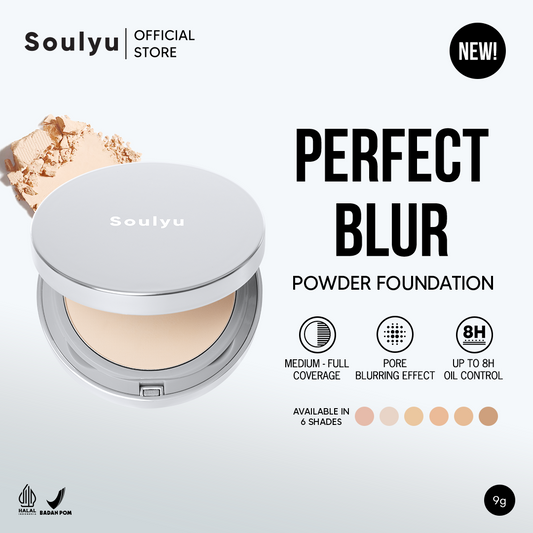 SOULYU Perfect Blur Powder Foundation 9 gr - Skin Blurring Effect