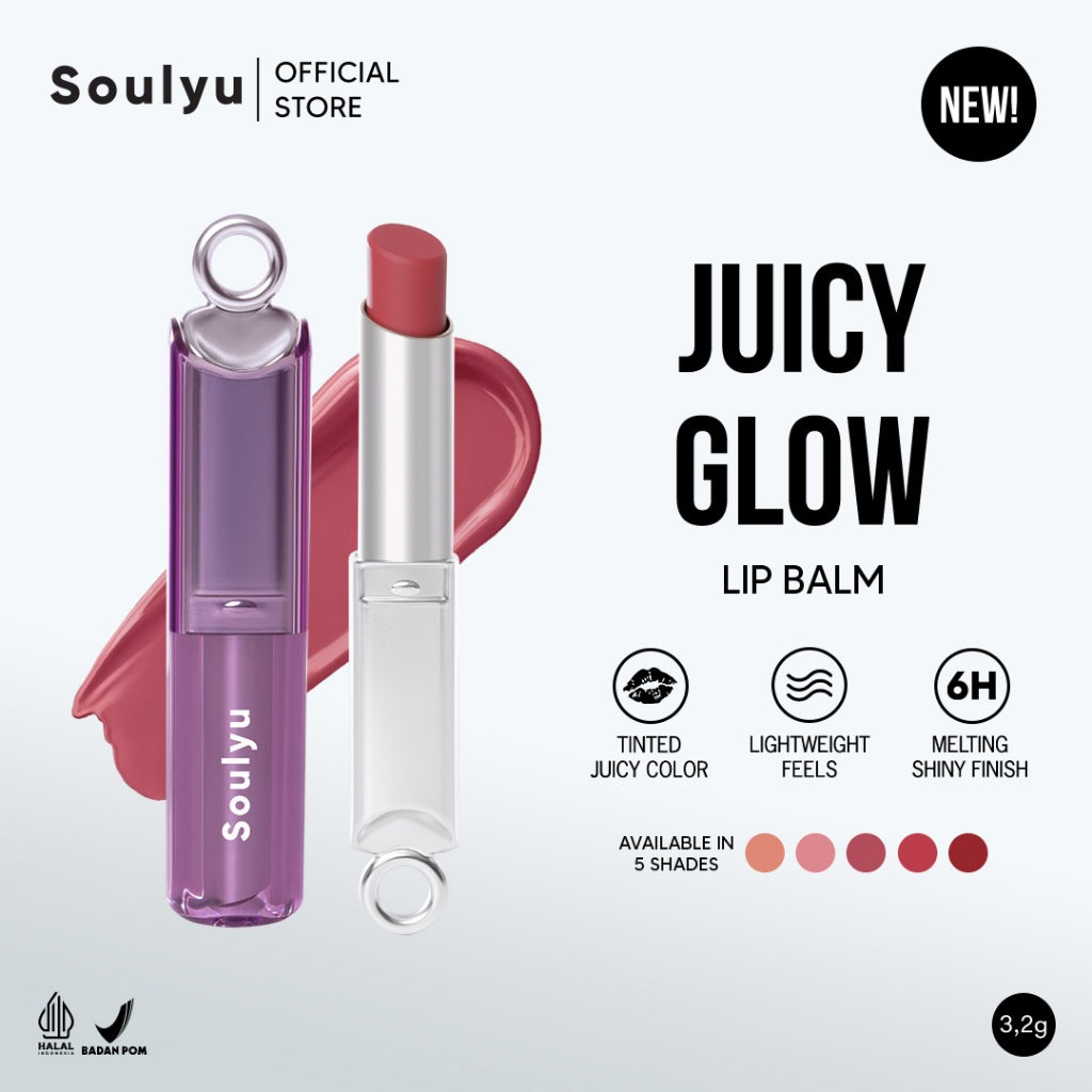 SOULYU Juicy Glow Lip Balm 3.2 gr - Lips But Better