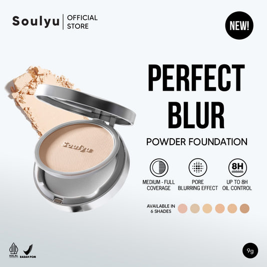 SOULYU Perfect Blur Powder Foundation 9 gr - Skin Blurring Effect