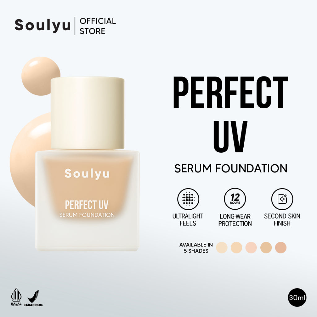 SOULYU Dewy to Matte Duo - Perfect Blur Powder Foundation & Perfect UV Serum Foundation