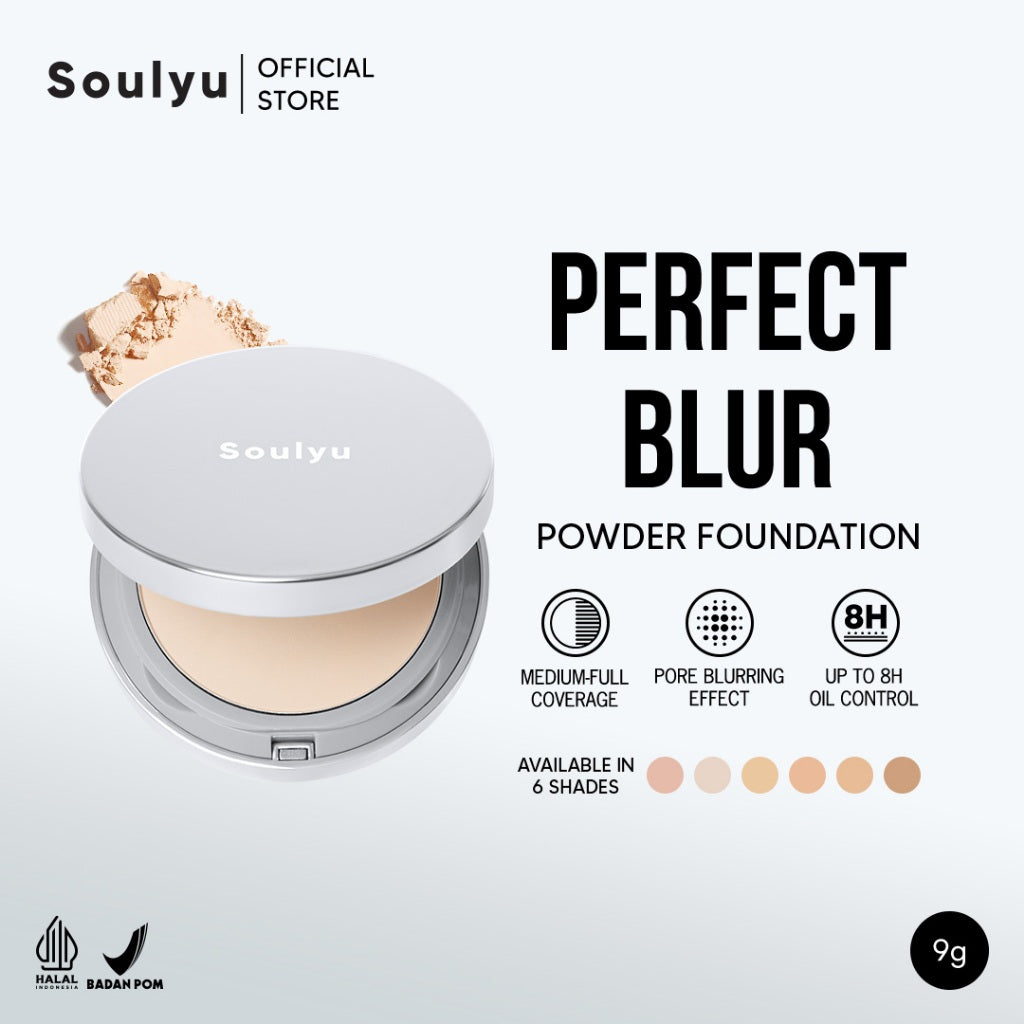 SOULYU Dewy to Matte Duo - Perfect Blur Powder Foundation & Perfect UV Serum Foundation