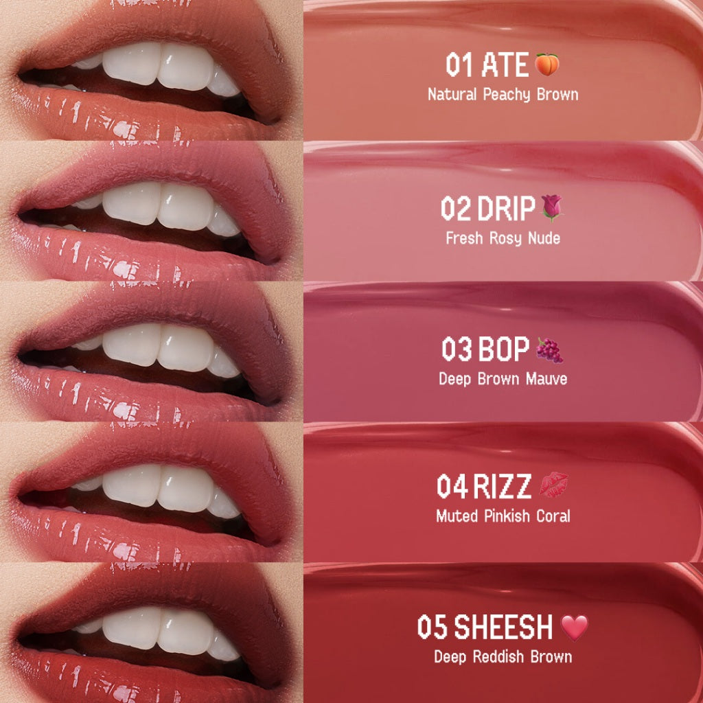 SOULYU Velvet & Glow Lip Set - Fluffy Haze Lip Velvet & Juicy Glow Lip Balm