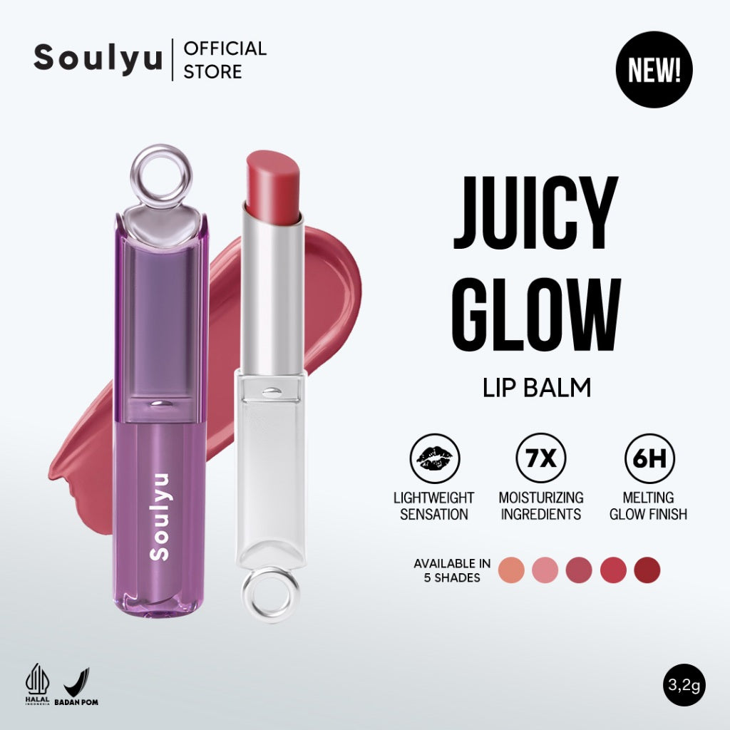 SOULYU Velvet & Glow Lip Set - Fluffy Haze Lip Velvet & Juicy Glow Lip Balm