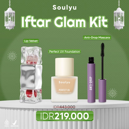 SOULYU Iftar Glam Kit - Lip Velvet, Foundation & Mascara