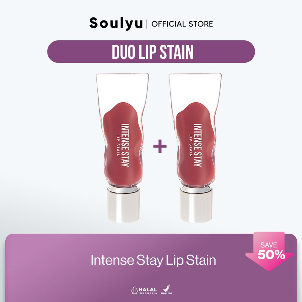[NEW BUNDLING] SOULYU Duo Intense Stay Lip Stain 4 g / 4 ml